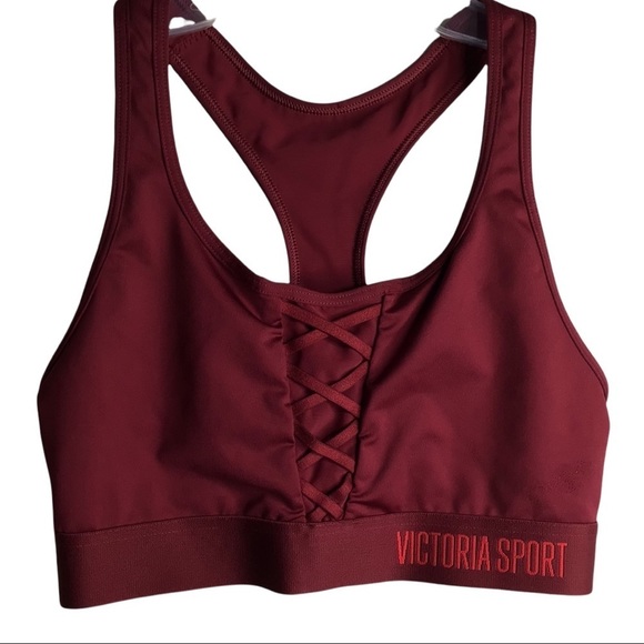 Victoria's Secret Other - Victoria’s Secret Racerback Sports Bra Size S Burgandy Unpadded